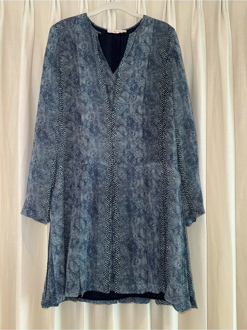 Tory Burch Printed V-Neck Tunic Dress